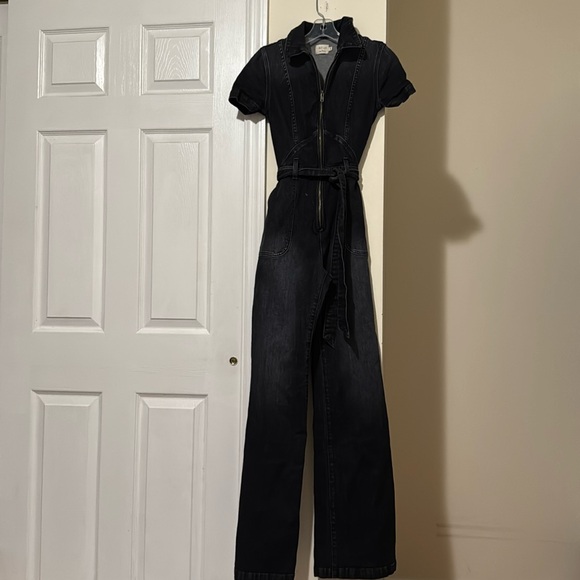 AO.LA by Alice + Olivia denim Wide leg jumpsuit - Picture 2 of 11